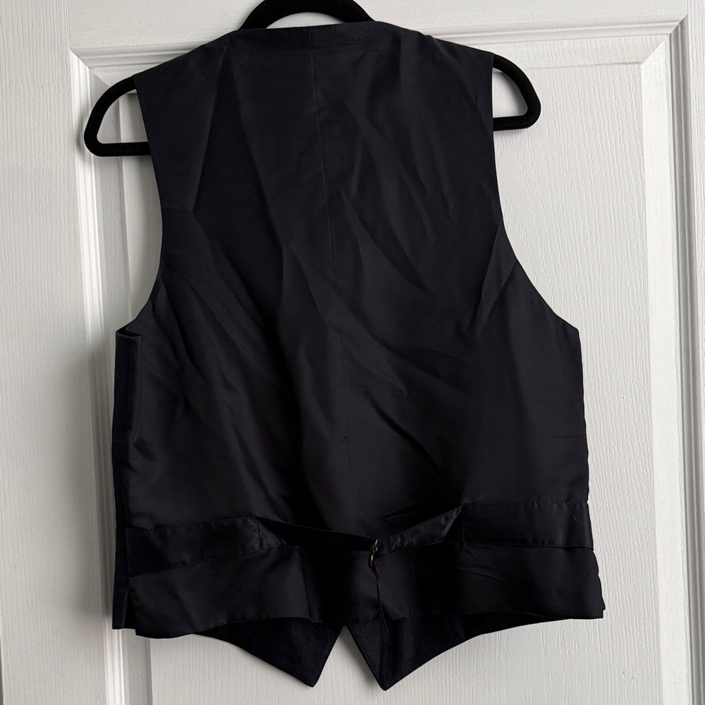 J. Crew Classic Navy Buttoned Vest - Picture 5 of 5